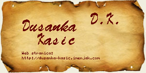 Dušanka Kašić vizit kartica